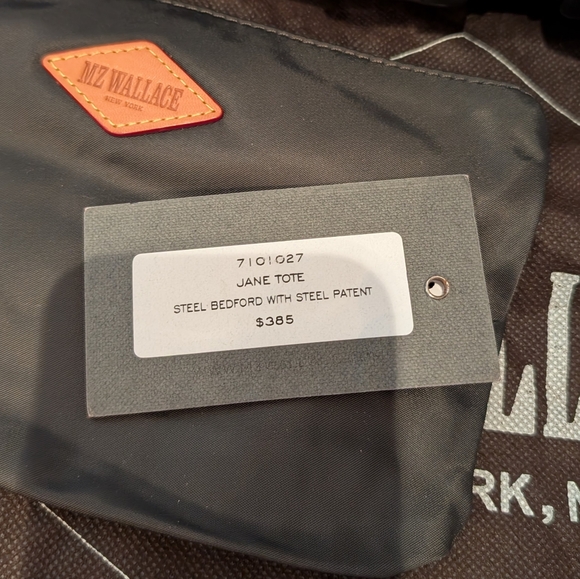 MZ Wallace Jane Tote - grey steal Bedford patent metallic - Picture 11 of 11